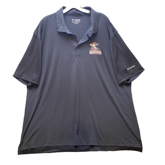 Fayetteville Woodpeckers Shirt Mens 3XL Black  Columbia MiLB Baseball Polo‎ - Picture 1 of 8